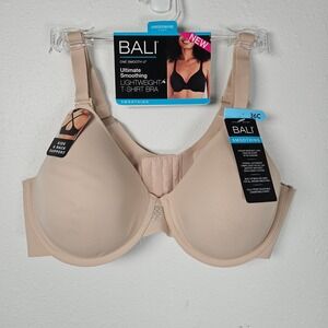 Bali 36C Underwire Smoothing Lightweight TShirt Bra Full Coverage Straps Nude